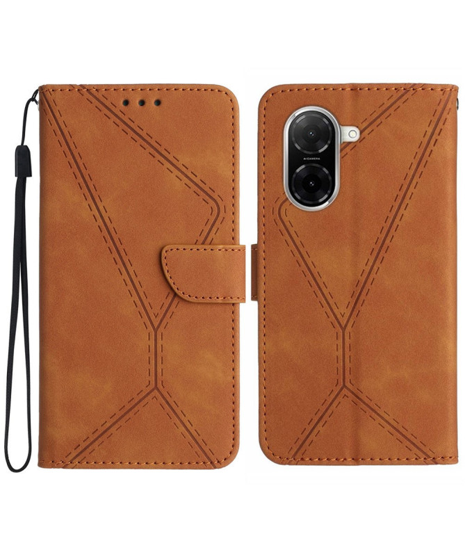 Housse Xiaomi Redmi A5 4G Lines Effet Cuir