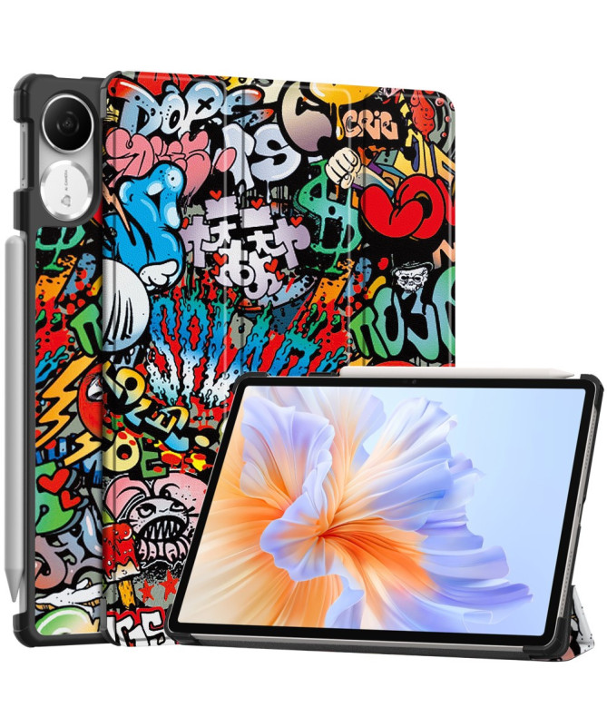 Housse Honor Pad V9 Graffiti avec support pliable