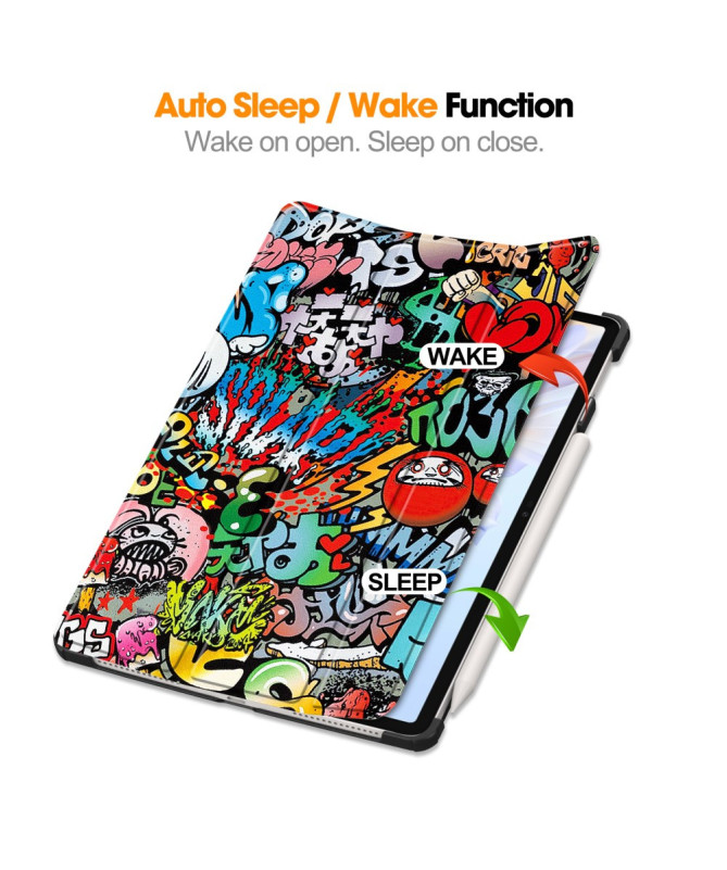 Housse Honor Pad V9 Graffiti avec support pliable