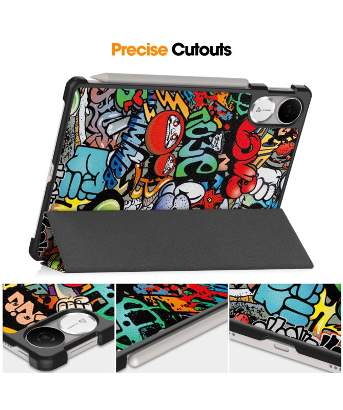 Housse Honor Pad V9 Graffiti avec support pliable