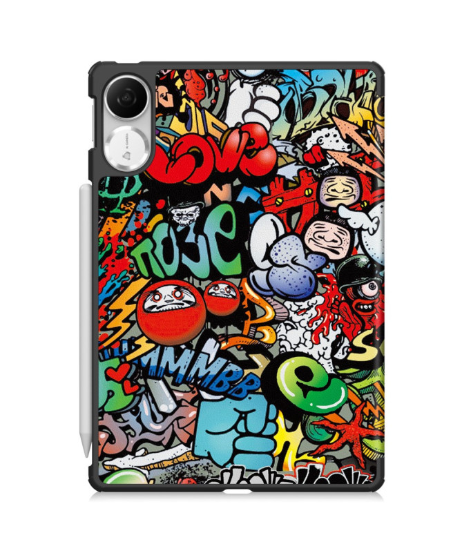 Housse Honor Pad V9 Graffiti avec support pliable