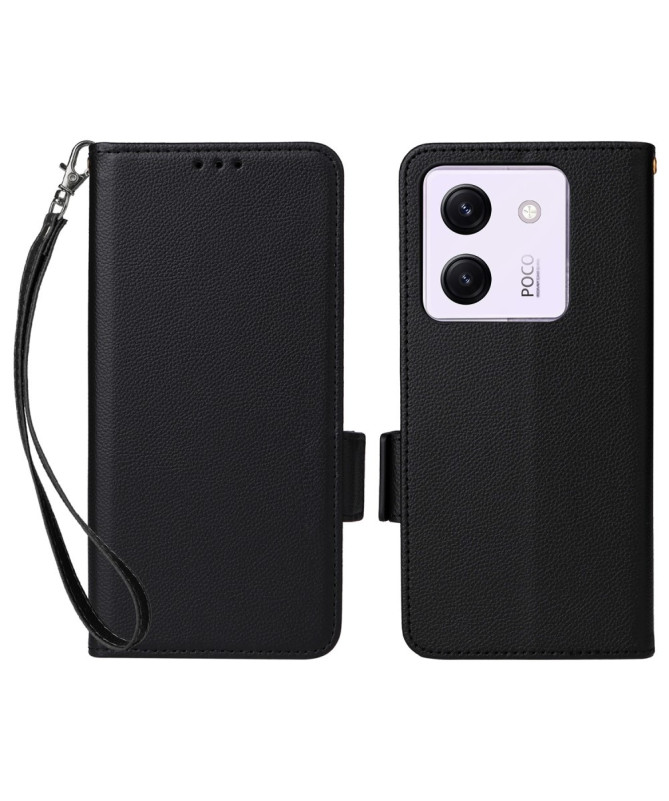 Housse Poco M7 Pro 5G effet cuir à Lanière | FOLKEN