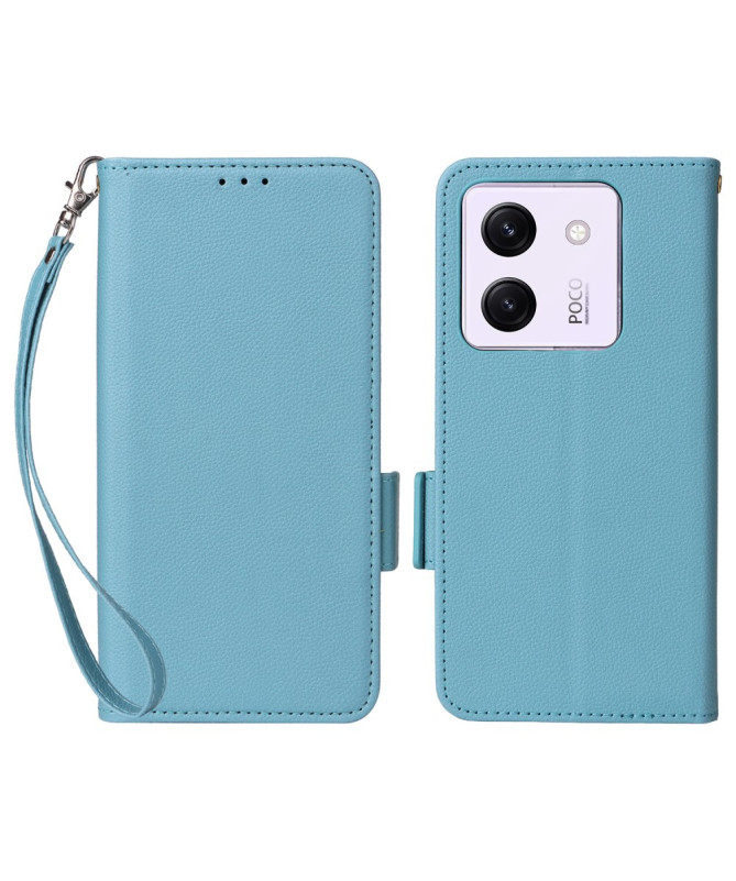 Housse Poco M7 Pro 5G effet cuir à Lanière | FOLKEN