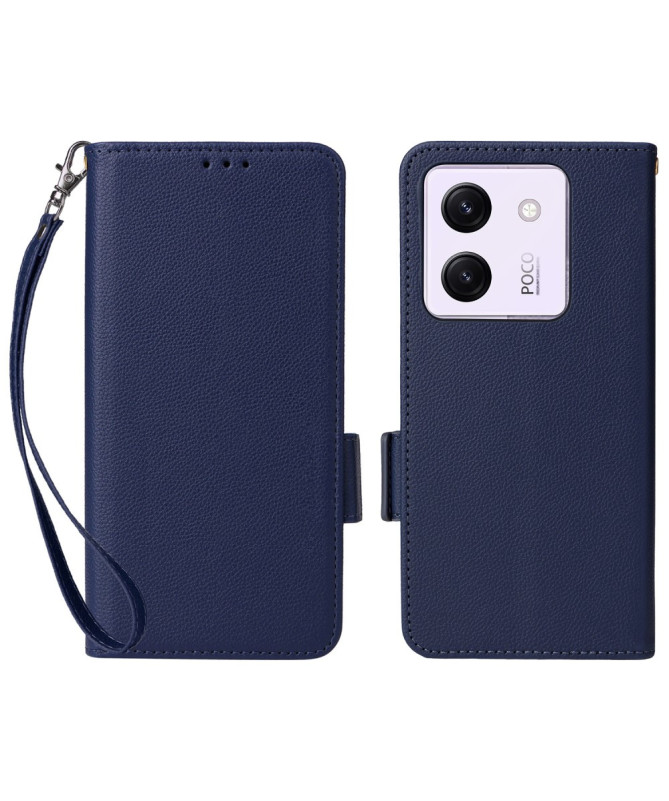 Housse Poco M7 Pro 5G effet cuir à Lanière | FOLKEN