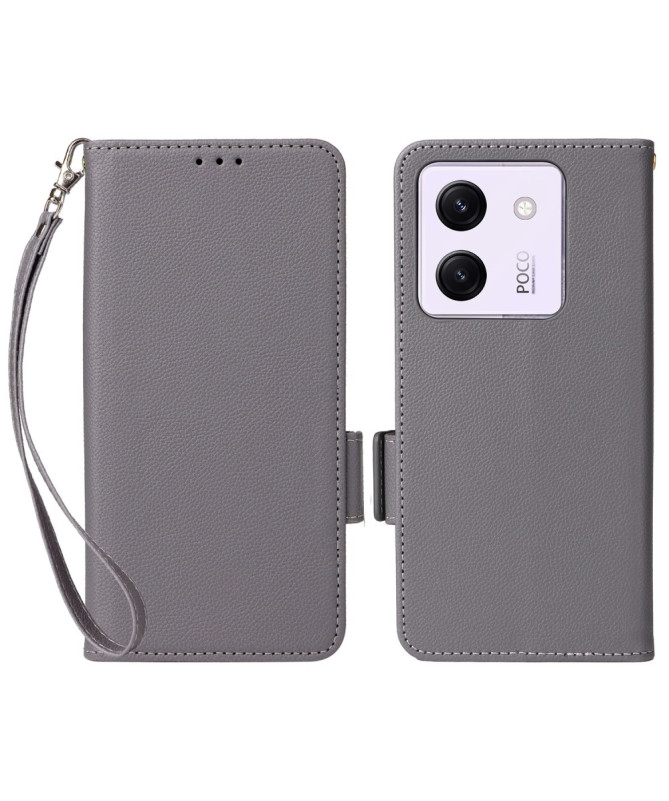 Housse Poco M7 Pro 5G effet cuir à Lanière | FOLKEN