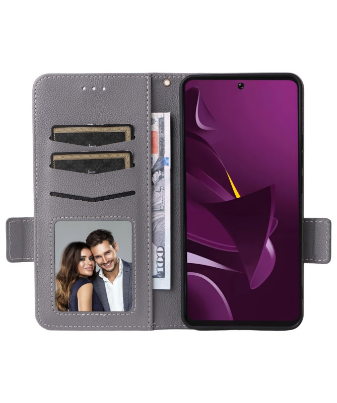 Housse Poco M7 Pro 5G effet cuir à Lanière | FOLKEN