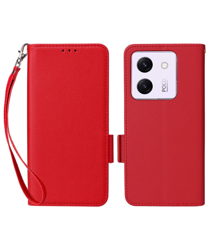 Housse Poco M7 Pro 5G effet cuir à Lanière | FOLKEN