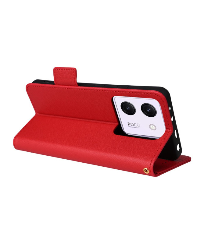 Housse Poco M7 Pro 5G effet cuir à Lanière | FOLKEN