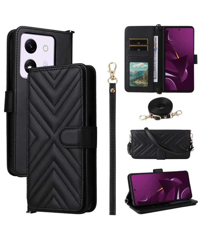 Housse Poco M7 Pro 5G Bandoulière Matelassée