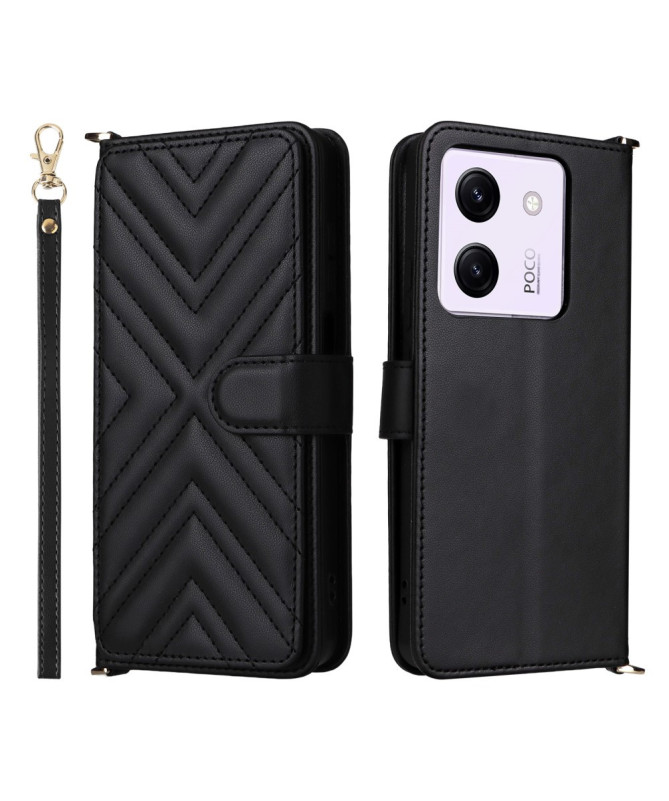 Housse Poco M7 Pro 5G Bandoulière Matelassée