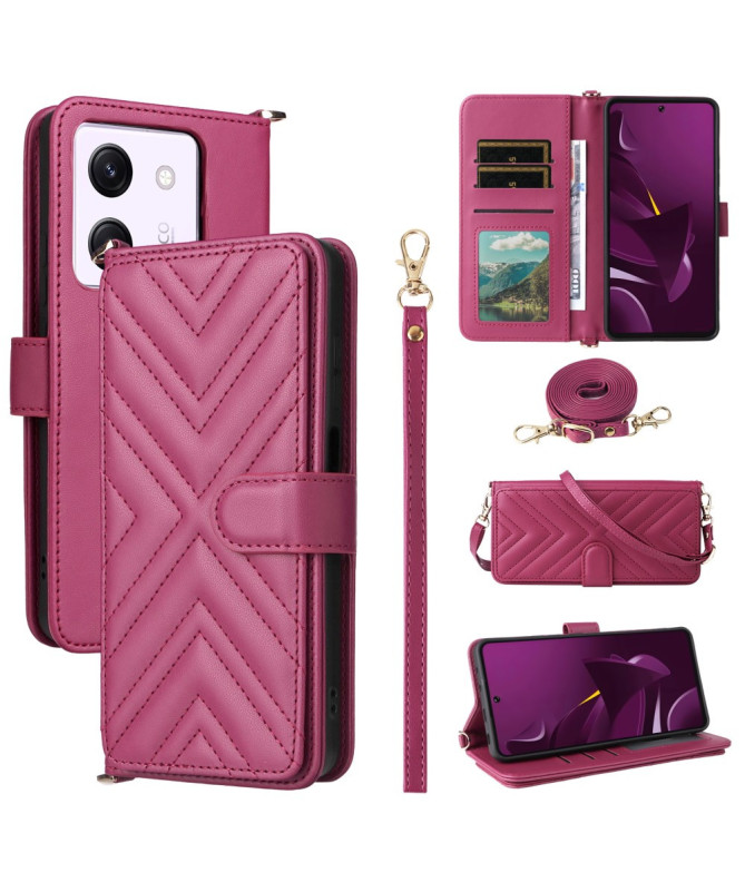 Housse Poco M7 Pro 5G Bandoulière Matelassée