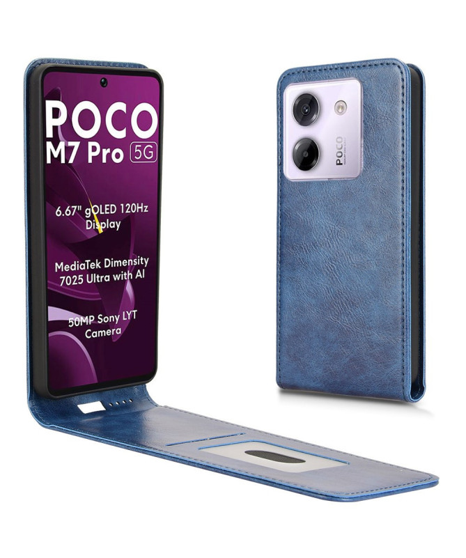 Housse Verticale Poco M7 Pro 5G avec Porte-Carte | MONZA