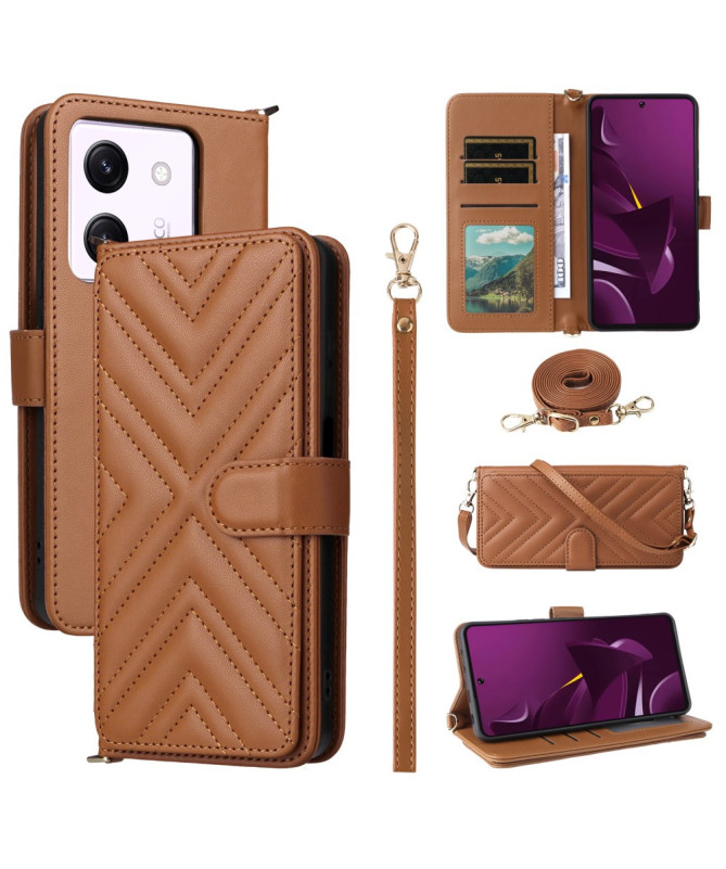 Housse Poco M7 Pro 5G Bandoulière Matelassée