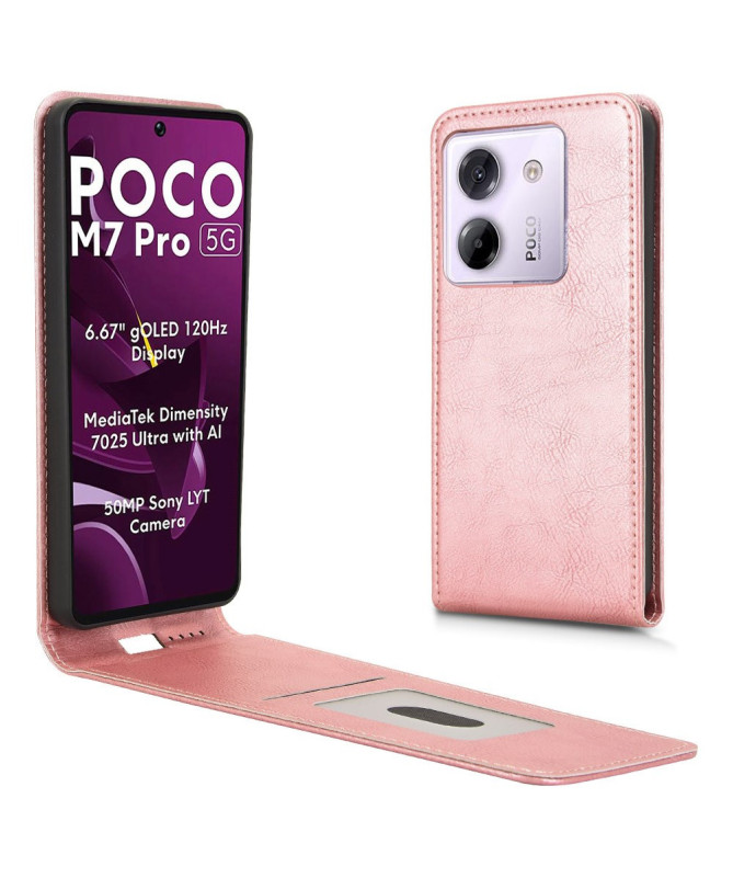 Housse Verticale Poco M7 Pro 5G avec Porte-Carte | MONZA