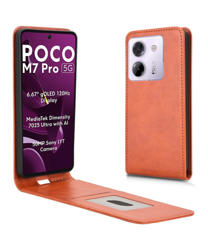 Housse Verticale Poco M7 Pro 5G avec Porte-Carte | MONZA