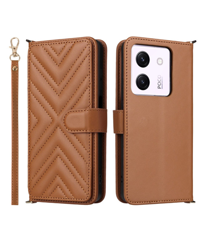 Housse Poco M7 Pro 5G Bandoulière Matelassée