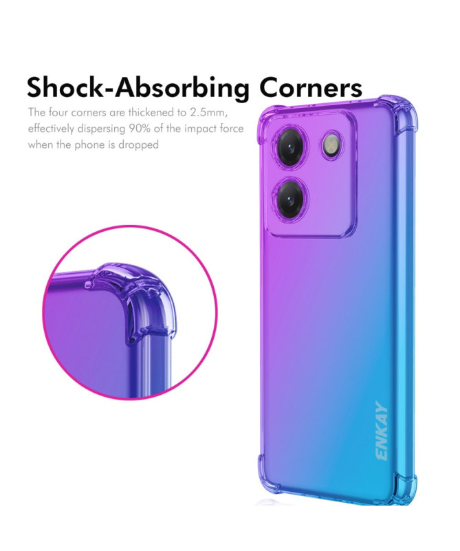 Coque Poco M7 Pro 5G Transparente Bicolore