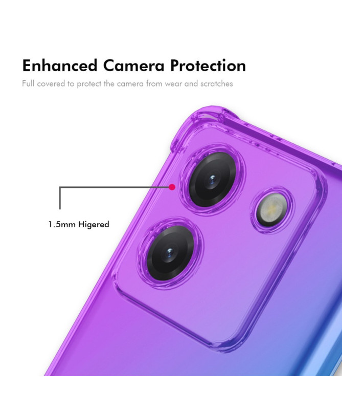 Coque Poco M7 Pro 5G Transparente Bicolore