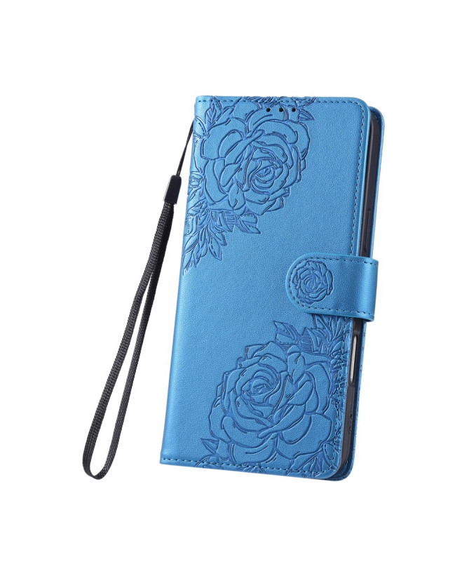 Housse Poco M7 Pro 5G Gravée Trois Poches et Fermoir Discret