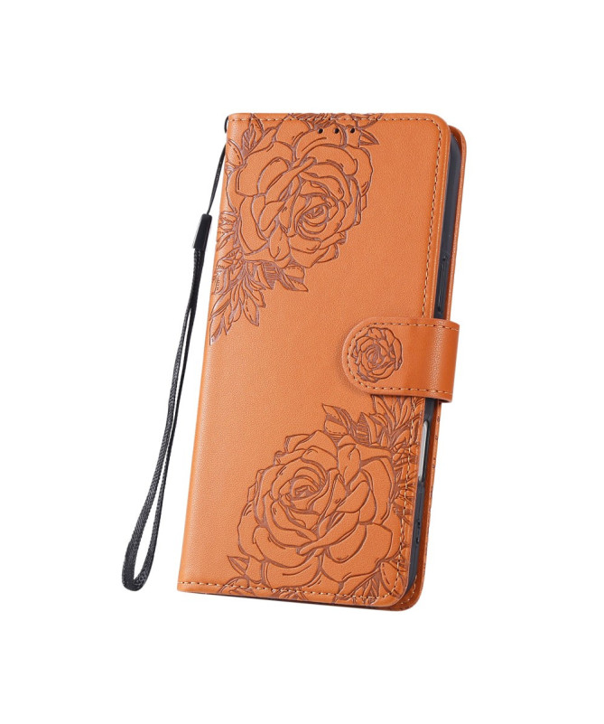 Housse Poco M7 Pro 5G Gravée Trois Poches et Fermoir Discret