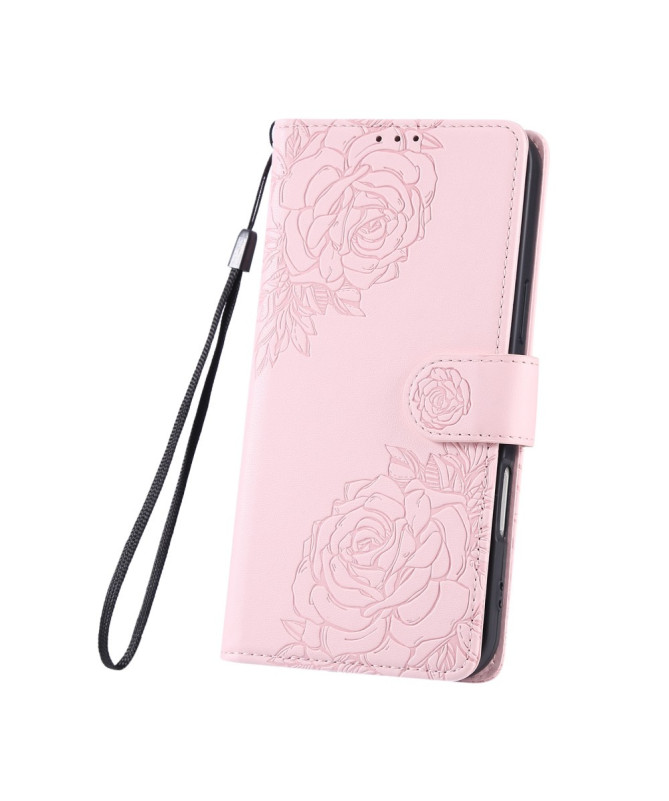 Housse Poco M7 Pro 5G Gravée Trois Poches et Fermoir Discret