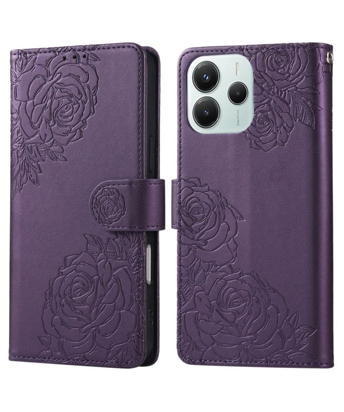 Housse Poco M7 Pro 5G Gravée Trois Poches et Fermoir Discret