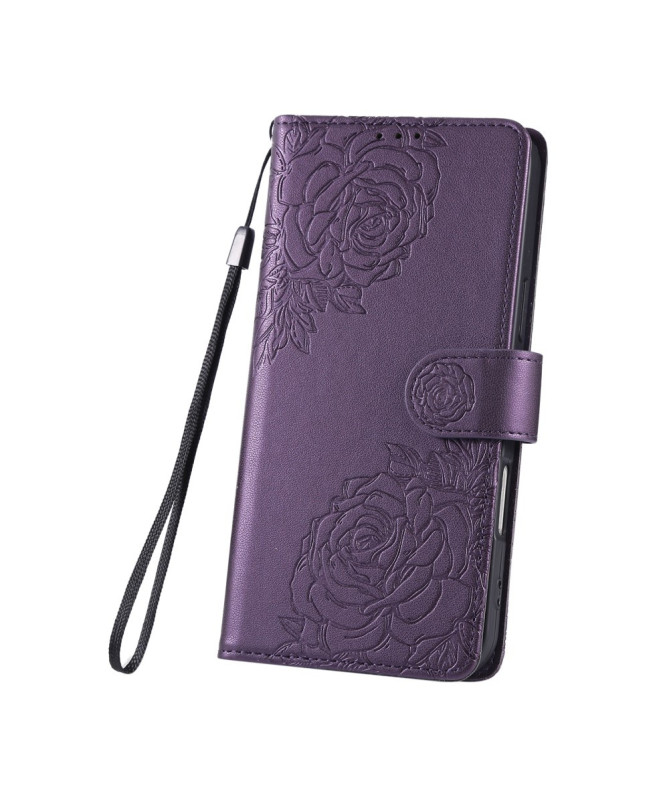 Housse Poco M7 Pro 5G Gravée Trois Poches et Fermoir Discret