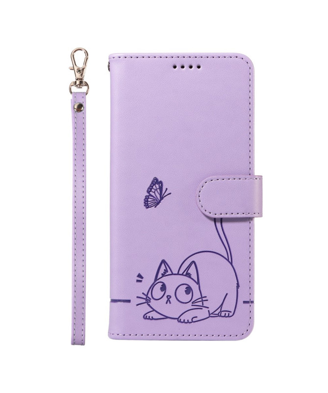 Housse Poco M7 Pro 5G Chat avec Lanière | MINA