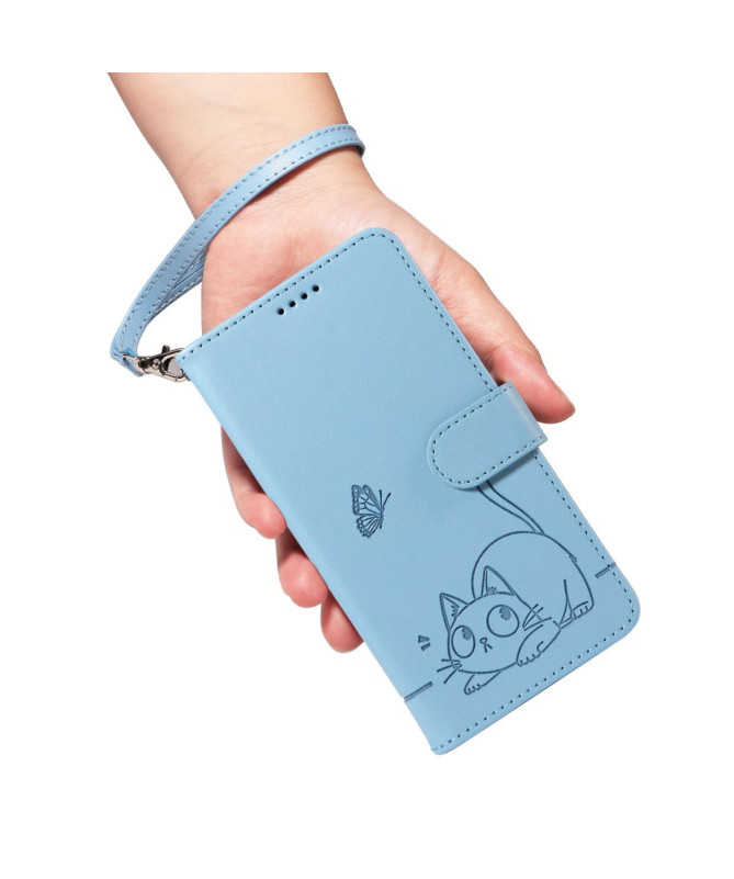 Housse Poco M7 Pro 5G Chat avec Lanière | MINA