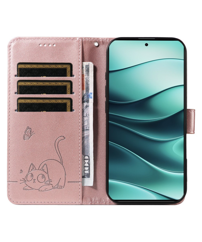 Housse Poco M7 Pro 5G Chat avec Lanière | MINA