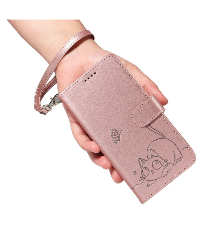 Housse Poco M7 Pro 5G Chat avec Lanière | MINA