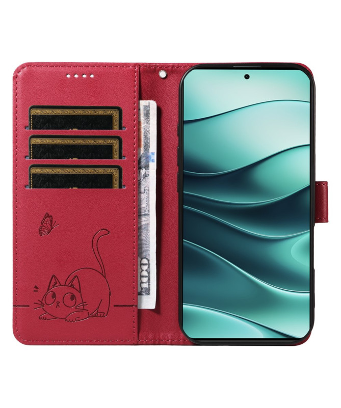 Housse Poco M7 Pro 5G Chat avec Lanière | MINA