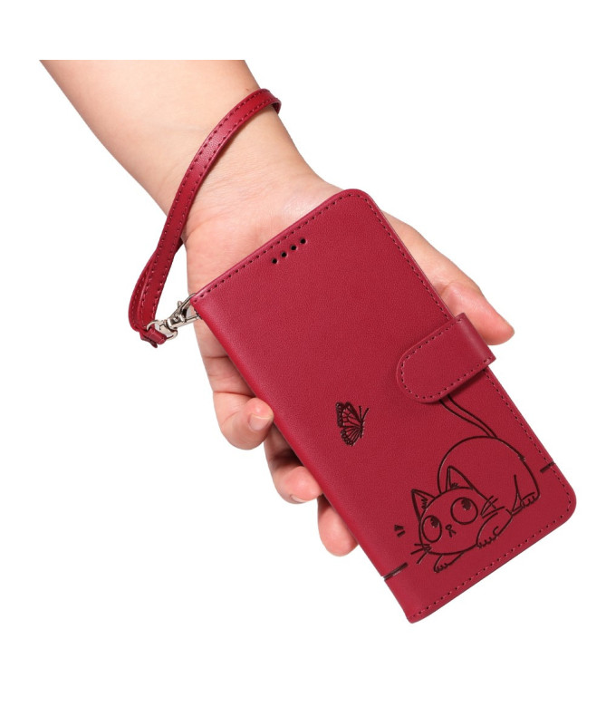 Housse Poco M7 Pro 5G Chat avec Lanière | MINA