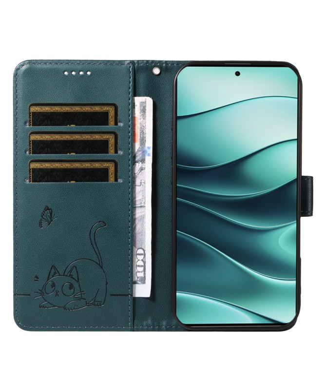 Housse Poco M7 Pro 5G Chat avec Lanière | MINA