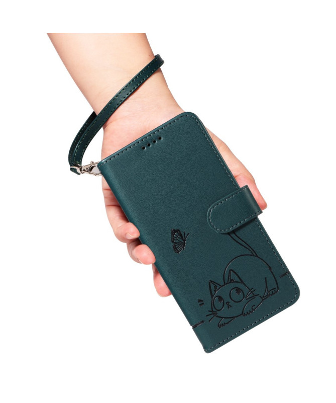 Housse Poco M7 Pro 5G Chat avec Lanière | MINA