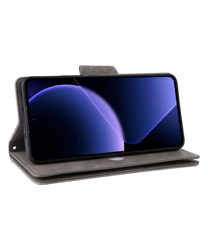 Housse Poco M7 Pro 5G Portefeuille Zippé avec Lanière | LORAN