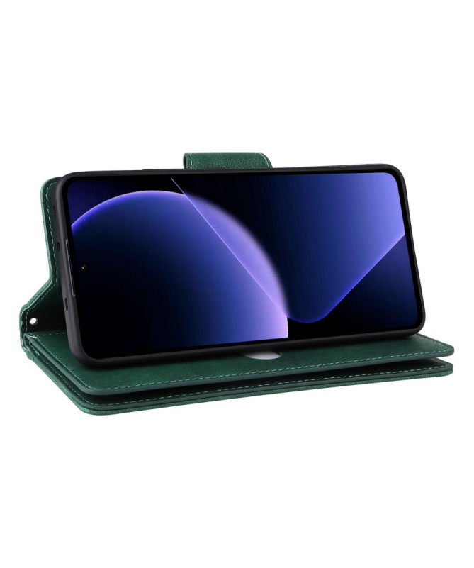 Housse Poco M7 Pro 5G Portefeuille Zippé avec Lanière | LORAN