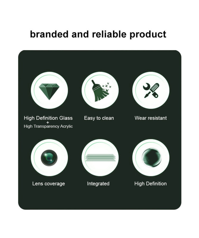 Verre Trempé Poco M7 Pro 5G pour lentille (2 pièces)