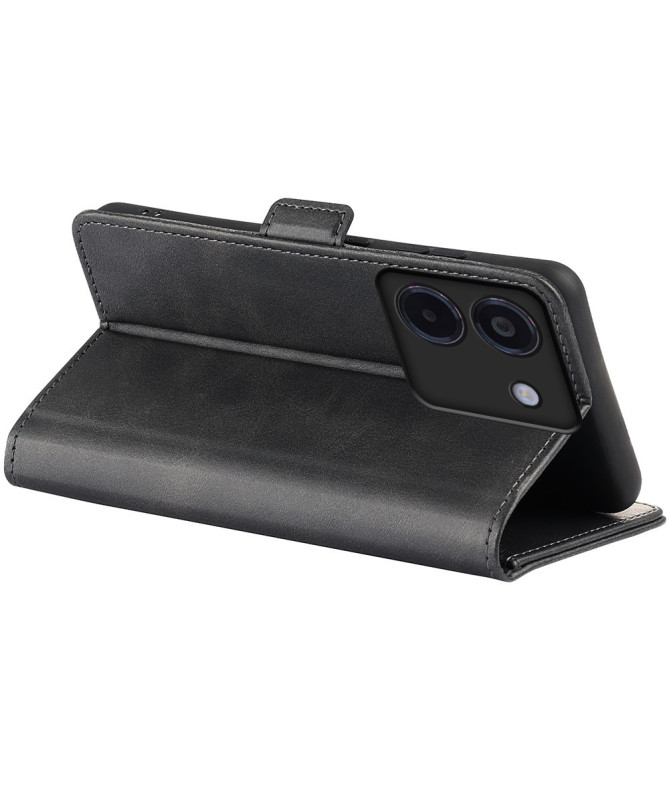 Étui Poco M7 Pro 5G portefeuille revêtement simili cuir mat