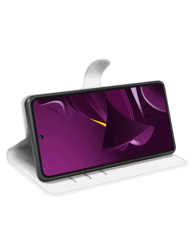 Housse Poco M7 Pro 5G portefeuille style cuir