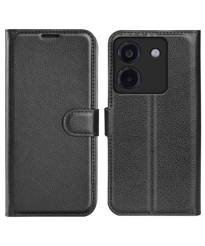Housse Poco M7 Pro 5G portefeuille style cuir