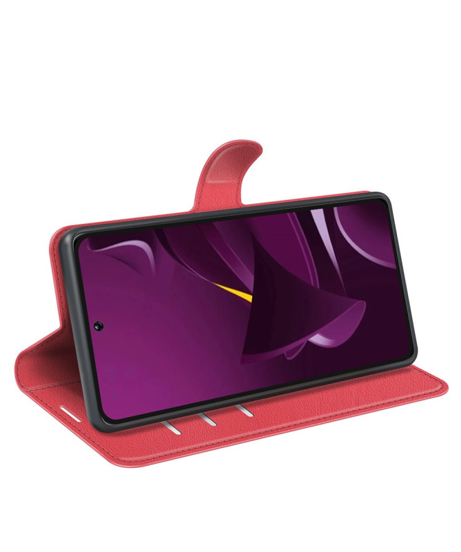 Housse Poco M7 Pro 5G portefeuille style cuir