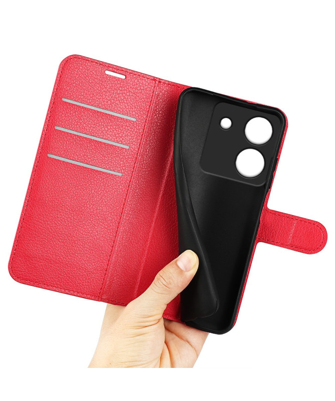 Housse Poco M7 Pro 5G portefeuille style cuir