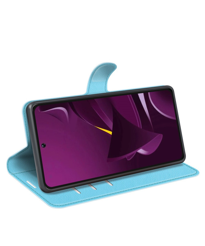 Housse Poco M7 Pro 5G portefeuille style cuir
