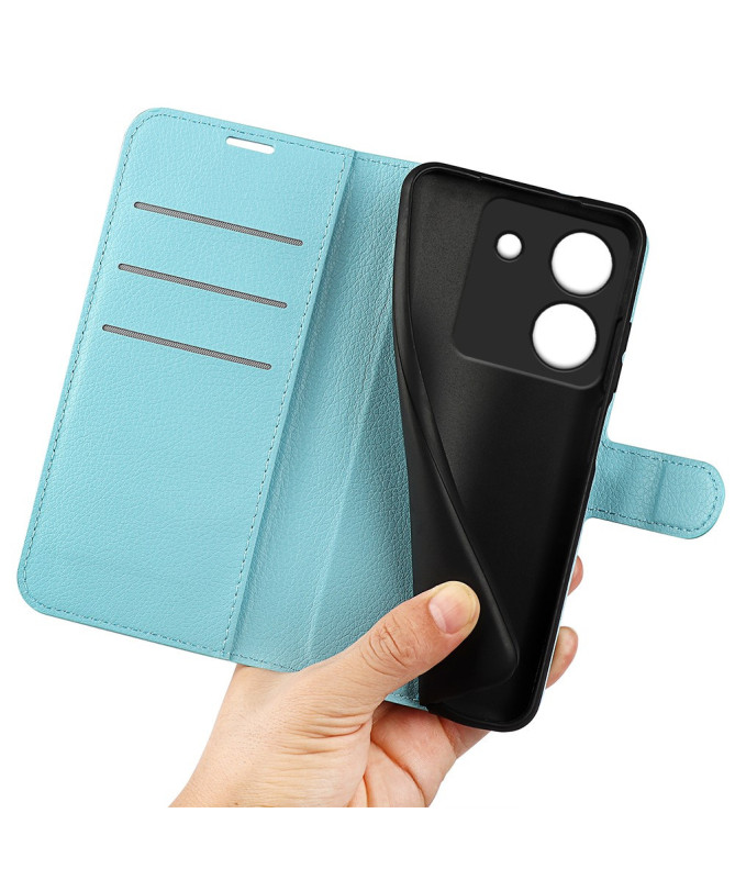 Housse Poco M7 Pro 5G portefeuille style cuir