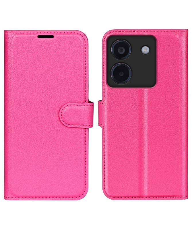 Housse Poco M7 Pro 5G portefeuille style cuir