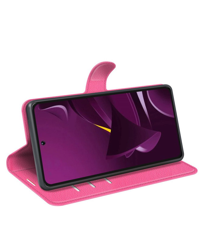 Housse Poco M7 Pro 5G portefeuille style cuir