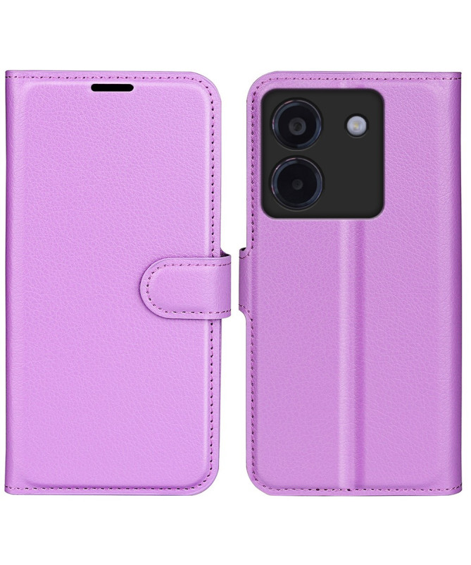 Housse Poco M7 Pro 5G portefeuille style cuir