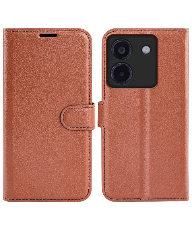 Housse Poco M7 Pro 5G portefeuille style cuir