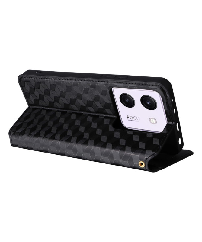 Housse Poco M7 Pro 5G flip cover design géométrie